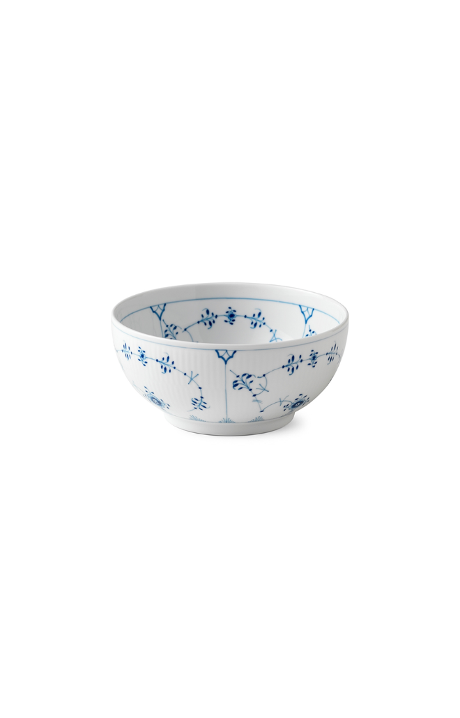Blue Fluted Plain Bowl 1 Qt