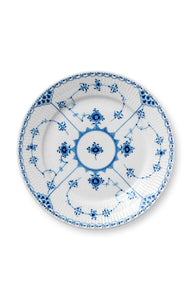Blue Fluted Half Lace Salad Plate 8.75"