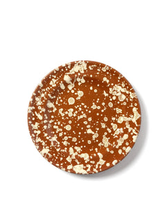 Splatter Dinner Plate in Terracotta & Cream, Set of 4