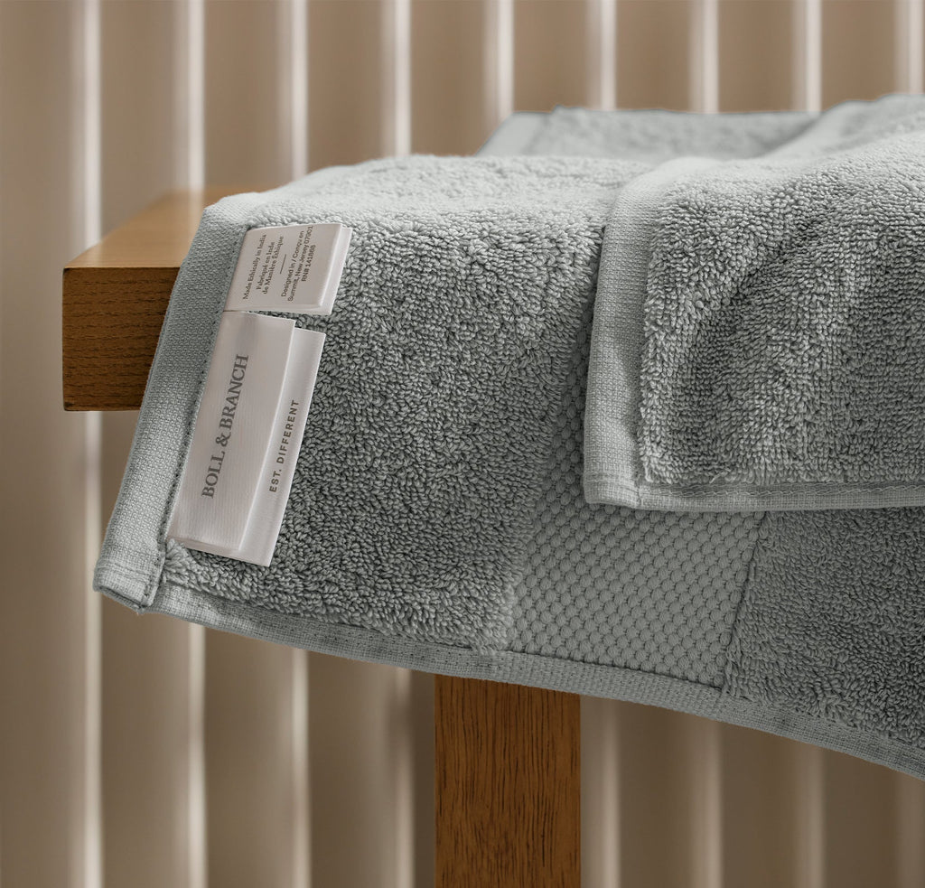 Plush Bath Sheet in Shore