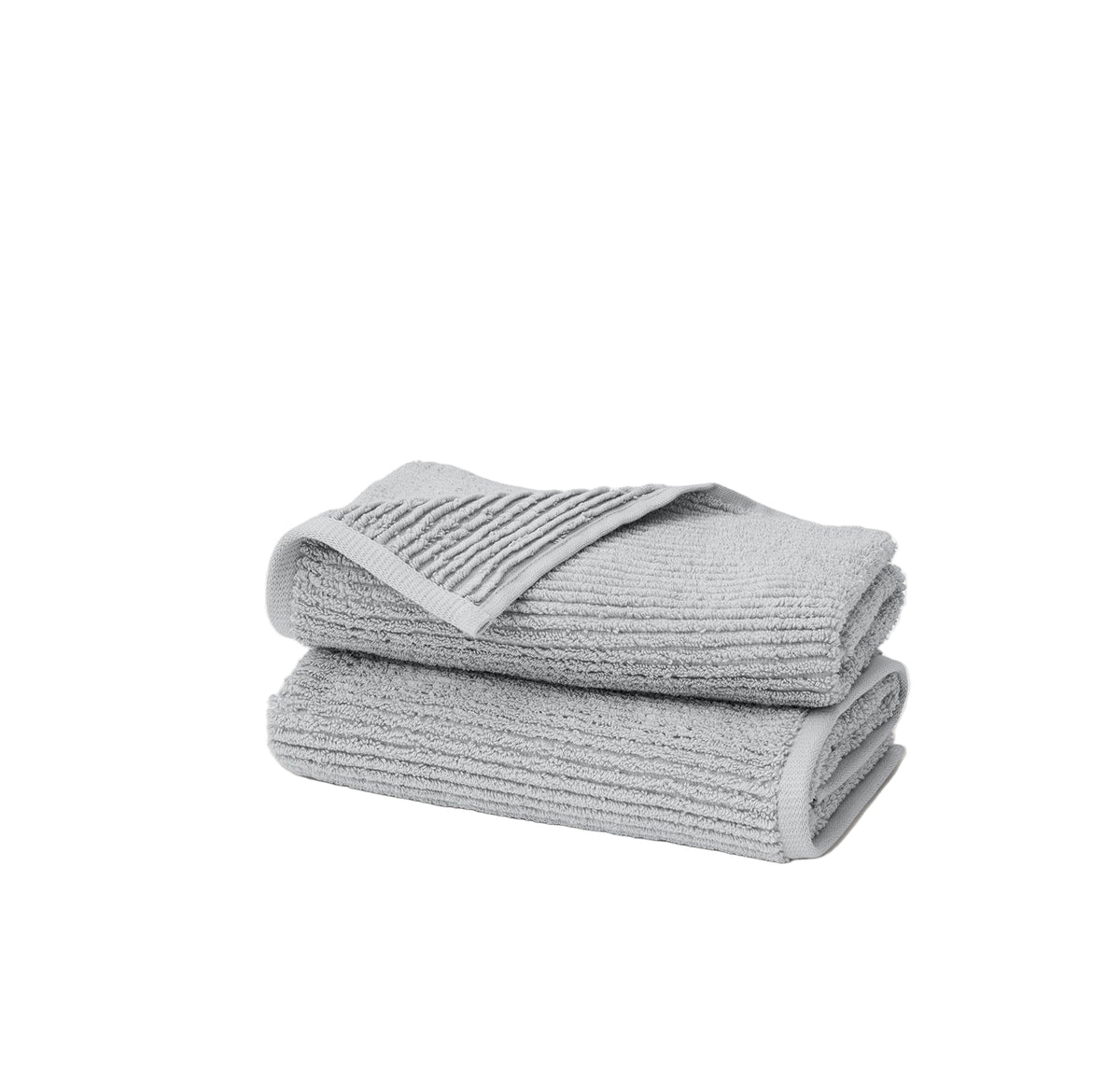 Turkish Ribbed Hand Towel in Shore, Set of 2
