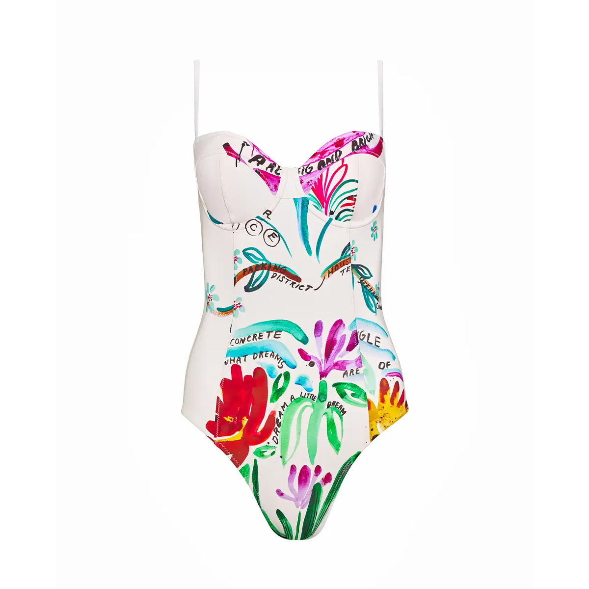 One-Piece Swimsuit in Anniversary Print