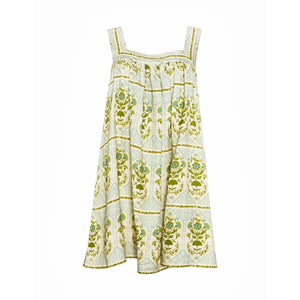 Tipper Dress in Green Trellis