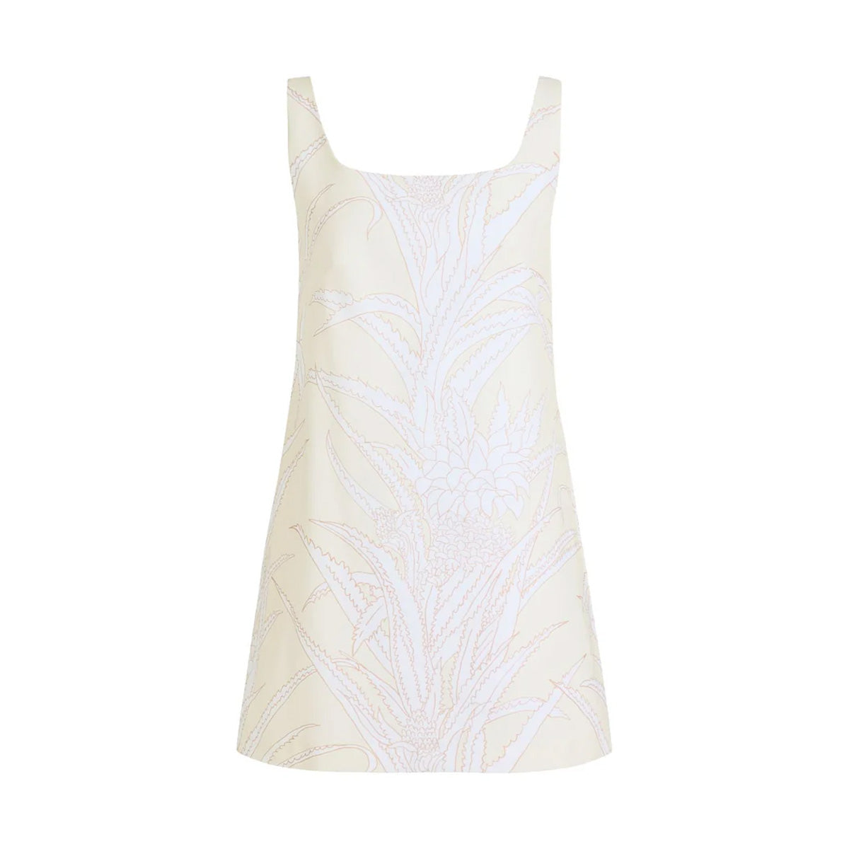 Cappie Mini Dress in Yellow Pineapple