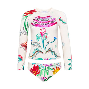 Rashguard Top in Anniversary Print