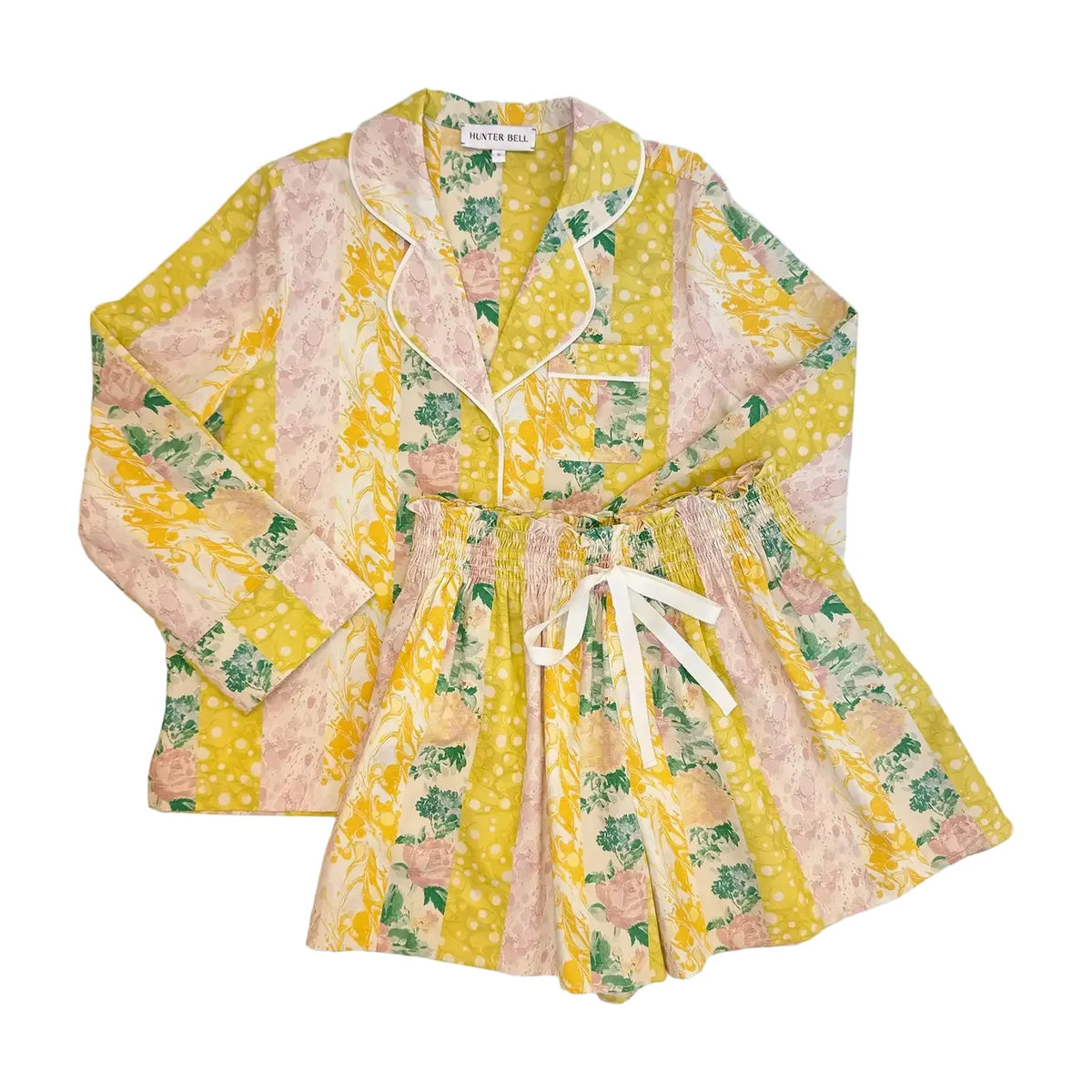 PJ Set in Floral Marble Mix