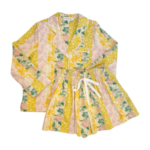 PJ Set in Floral Marble Mix