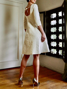 Short Dress in Crème
