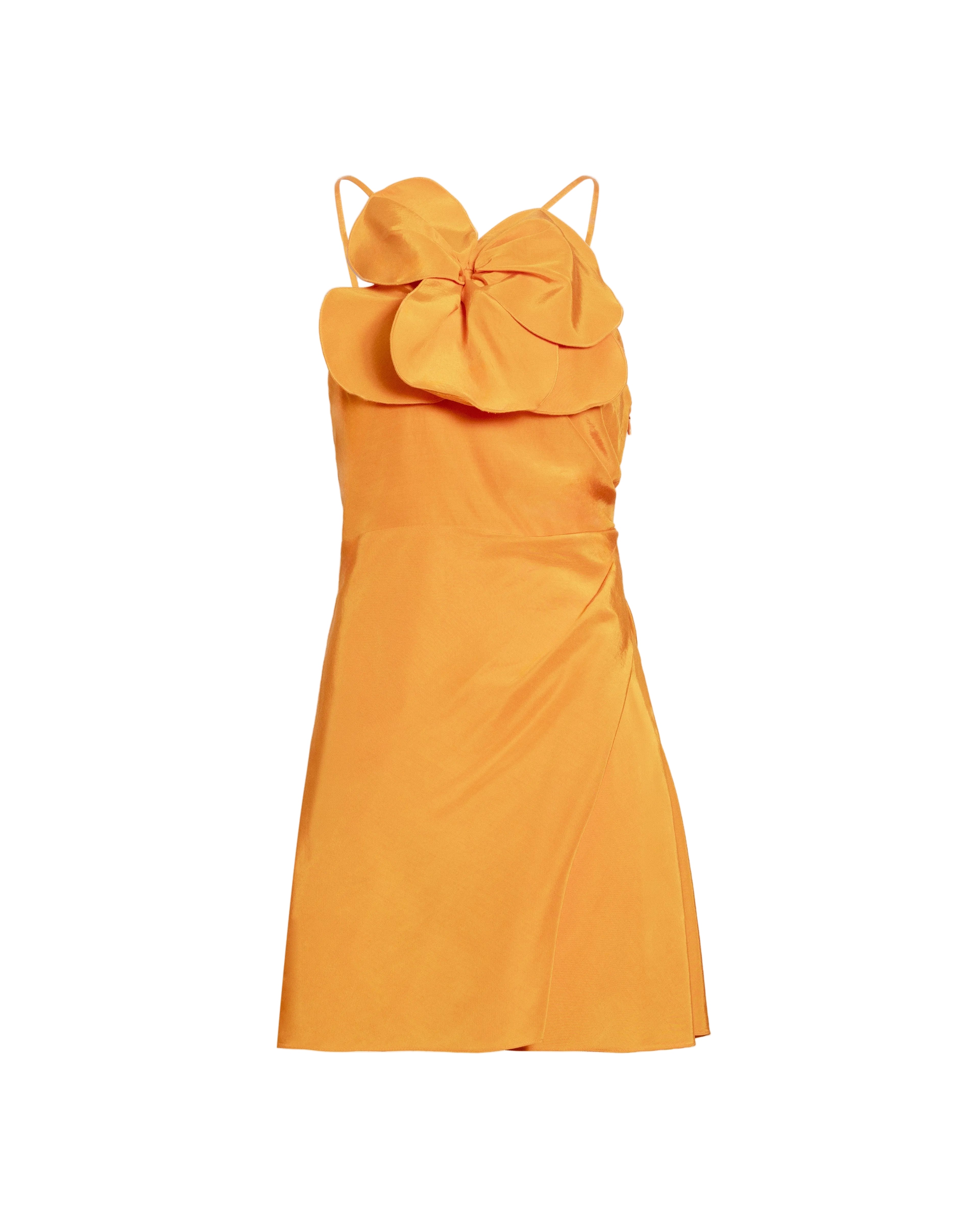 Short Marlowe Dress in Cadmium Orange