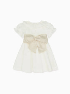 Vega Ceremony Girl Silk Sash in Champagne