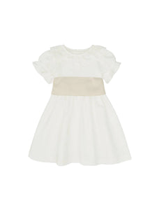 Vega Ceremony Girl Silk Sash in Champagne