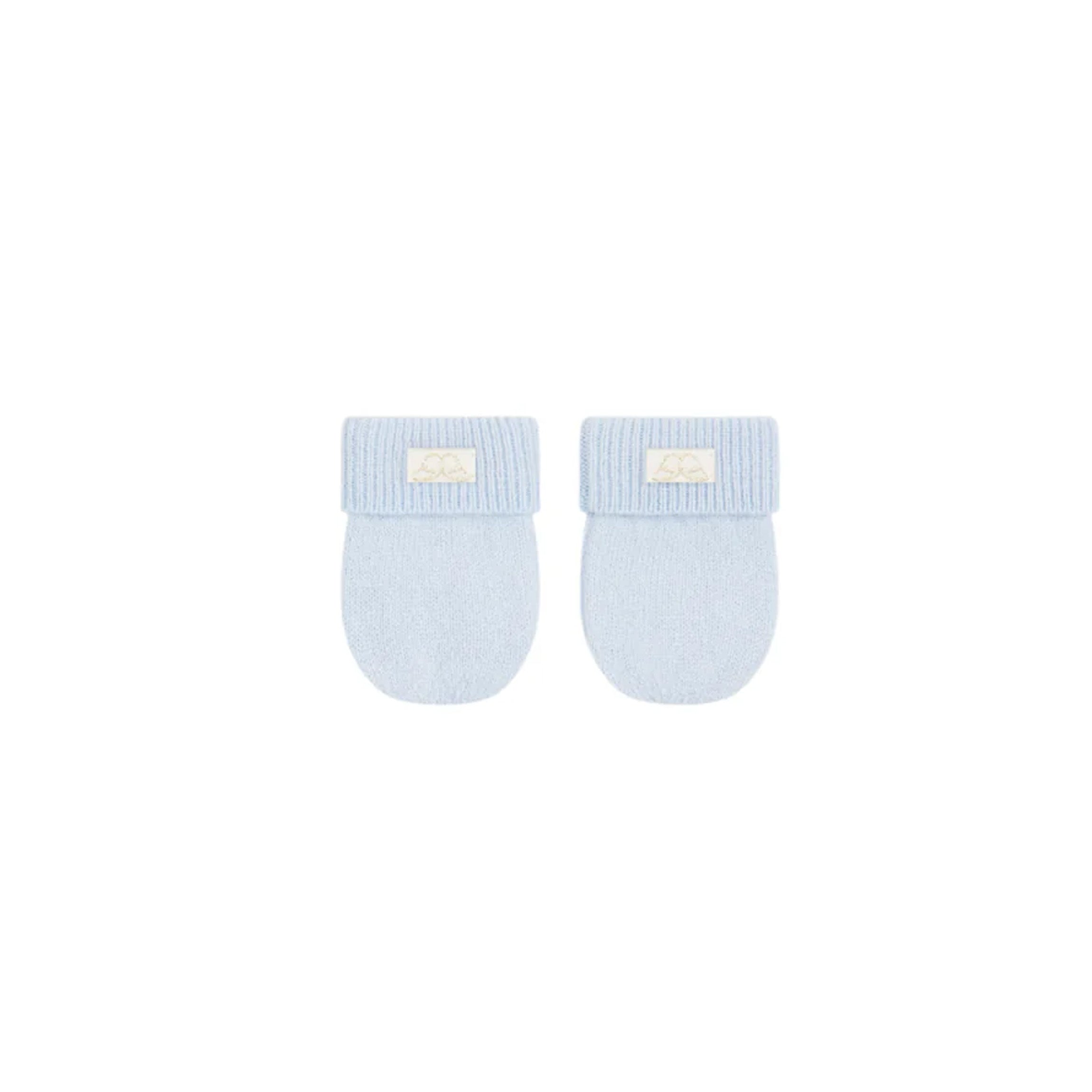 Cashmere Mittens in Blue