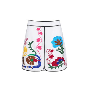 Dottie Mini Skirt in Stitchtopia
