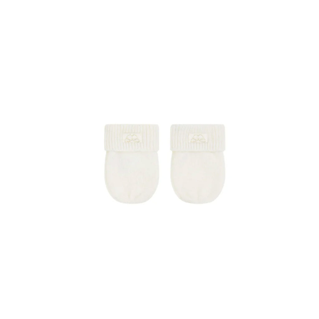 Cashmere Mittens in Ivory