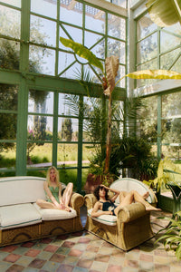 The Flora One Piece in Sage Green & Ivory