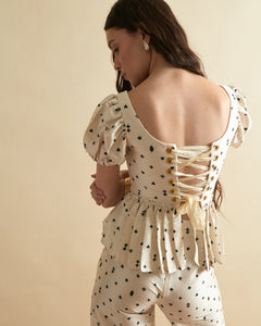 Libby Pant in Card Print