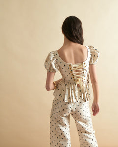 Libby Pant in Card Print