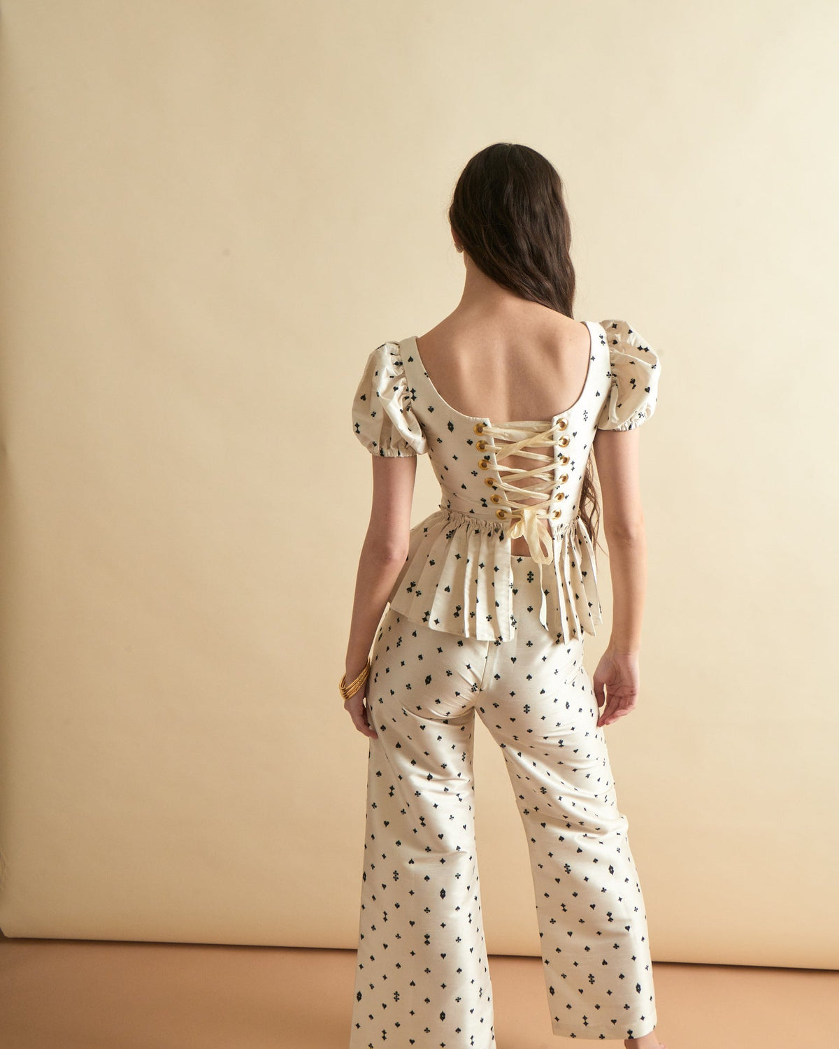 Libby Pant in Card Print