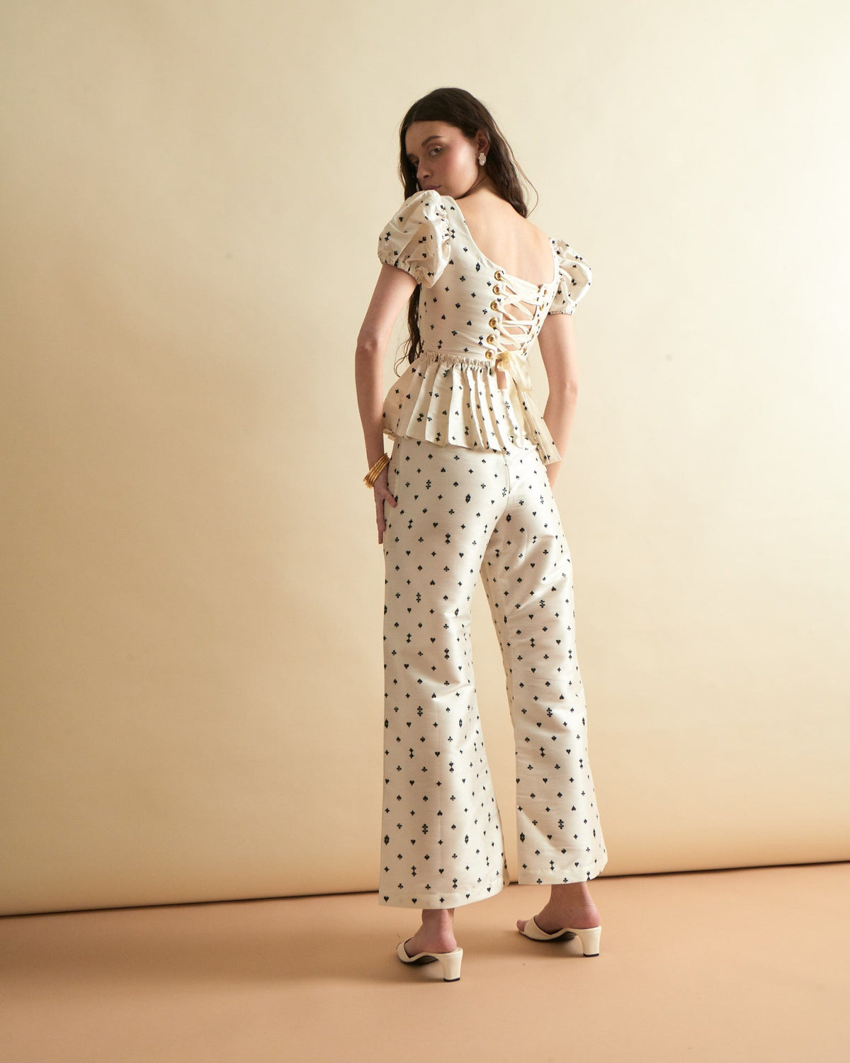 Libby Pant in Card Print