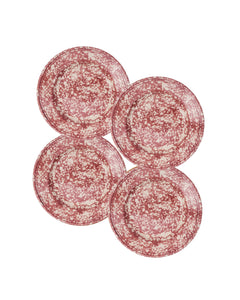 Spongeware Side Plate, Set of 4
