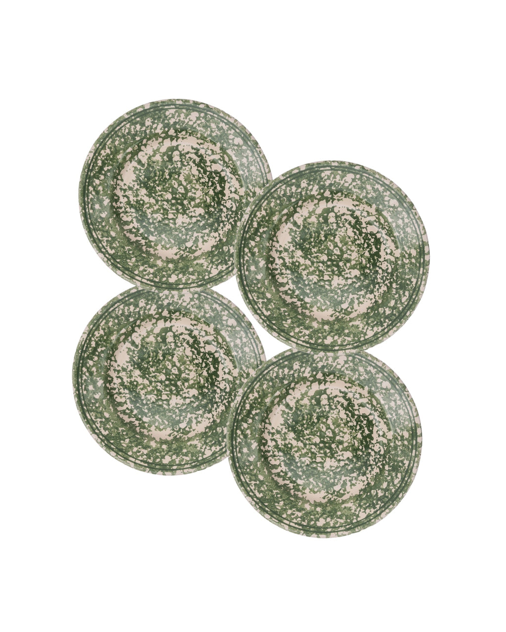 Spongeware Side Plate, Set of 4