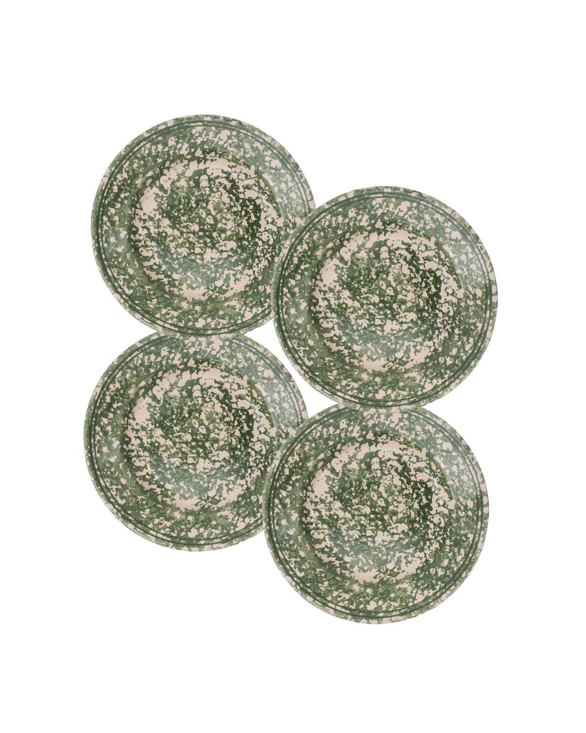 Spongeware Side Plate, Set of 4