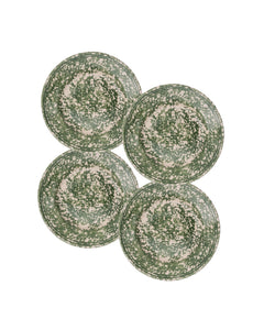 Spongeware Side Plate, Set of 4