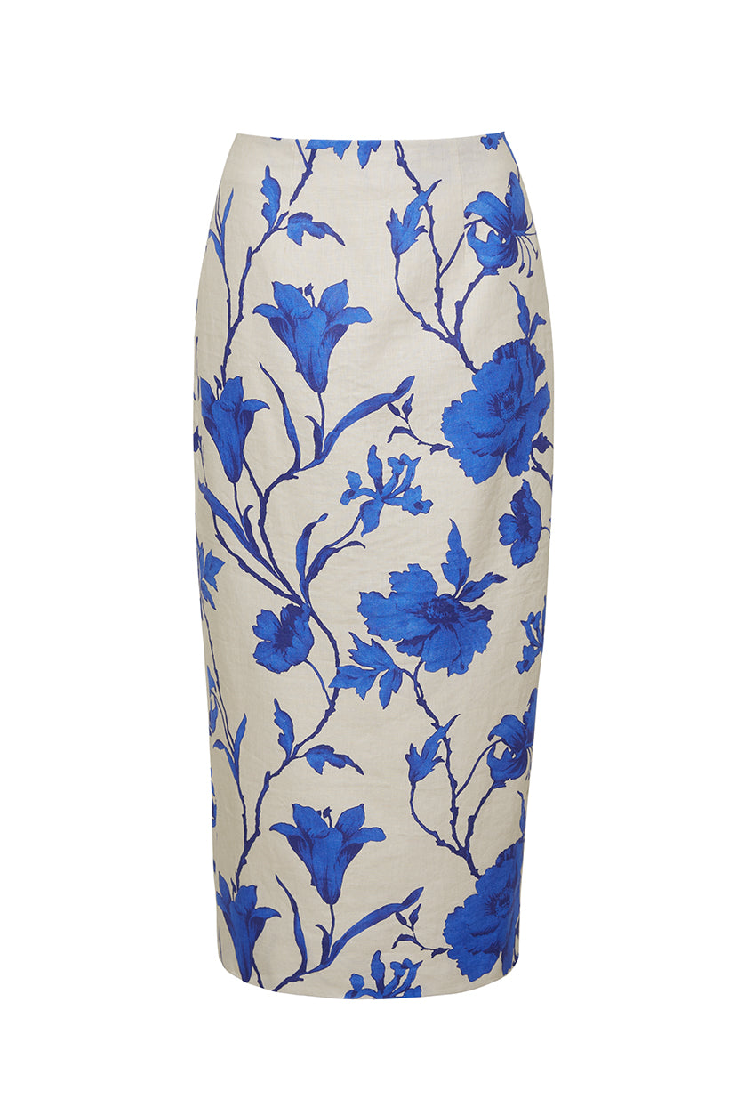Sienna Skirt in Athena Cobalt