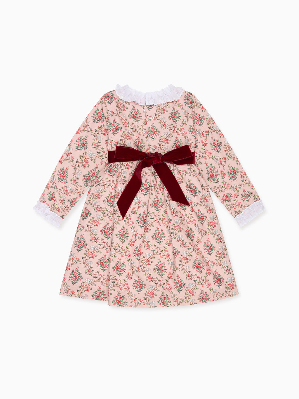 Silas Girl Dress in Rose Floral