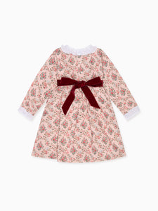Silas Girl Dress in Rose Floral
