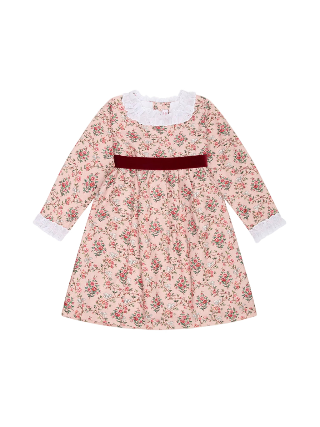 Silas Girl Dress in Rose Floral