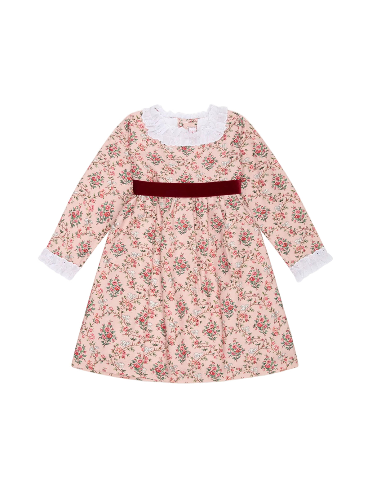 Silas Girl Dress in Rose Floral
