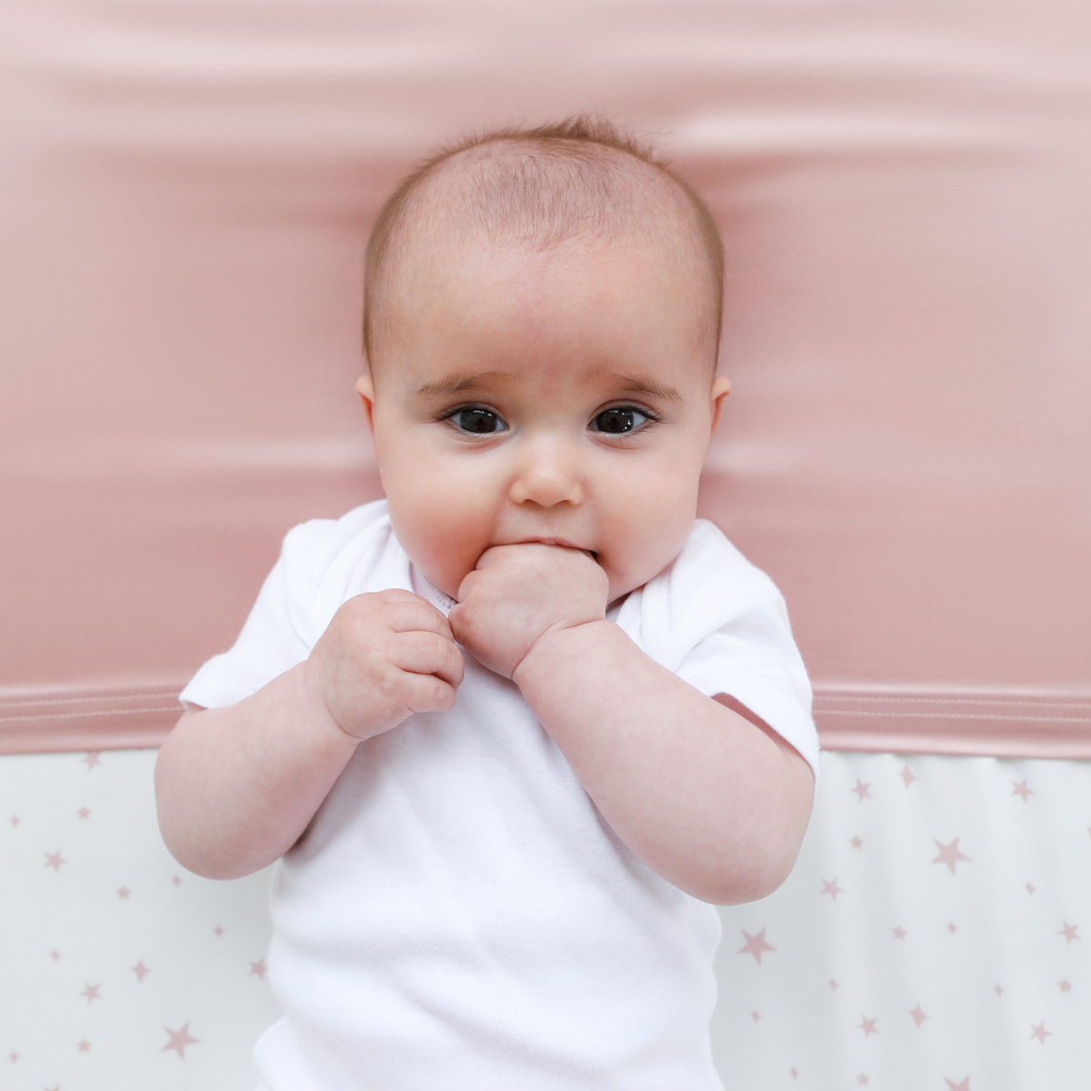 Blush Silk Crib Sleeve