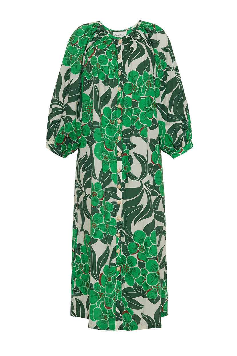 Simone Dress in Palm Beach Green