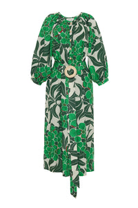 Simone Dress in Palm Beach Green