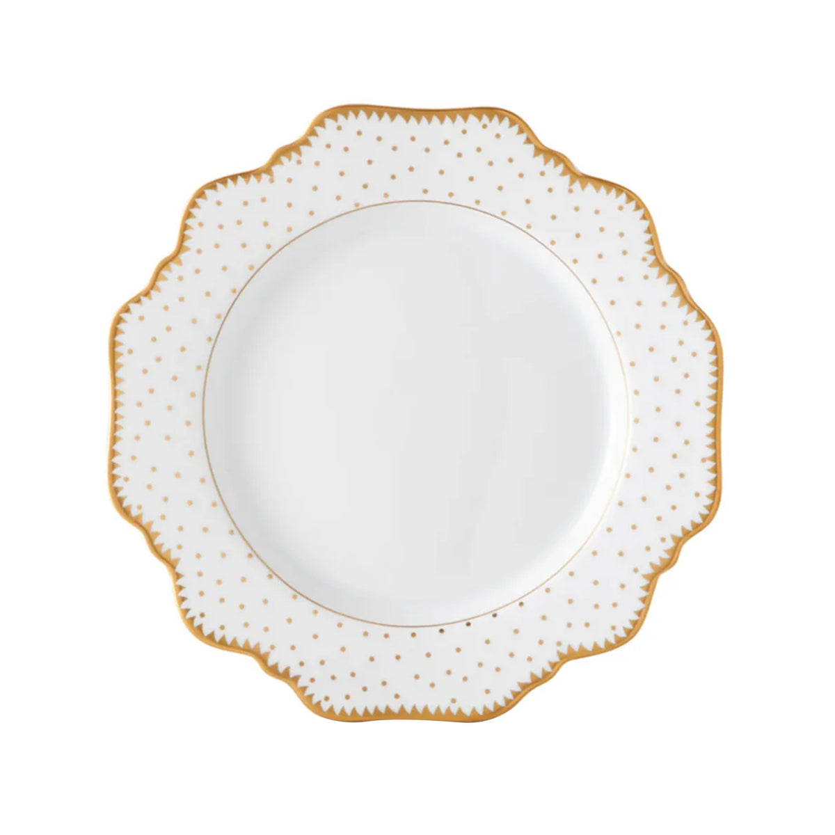 Simply Anna Antique Polka Salad in White/Gold