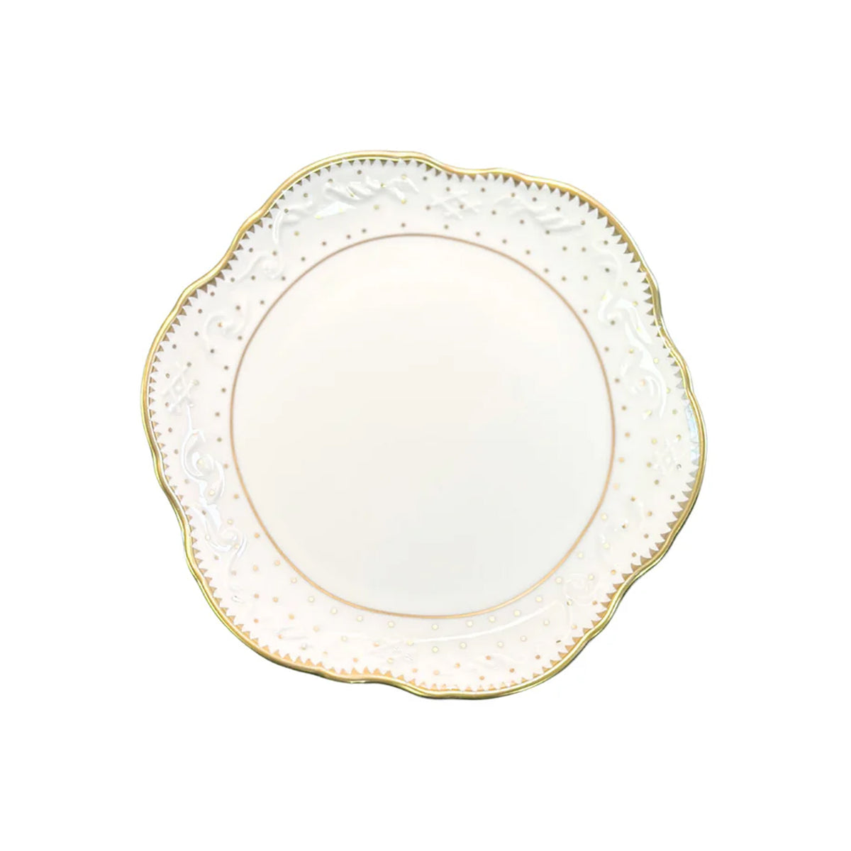 Simply Anna Polka B&B in White/Gold