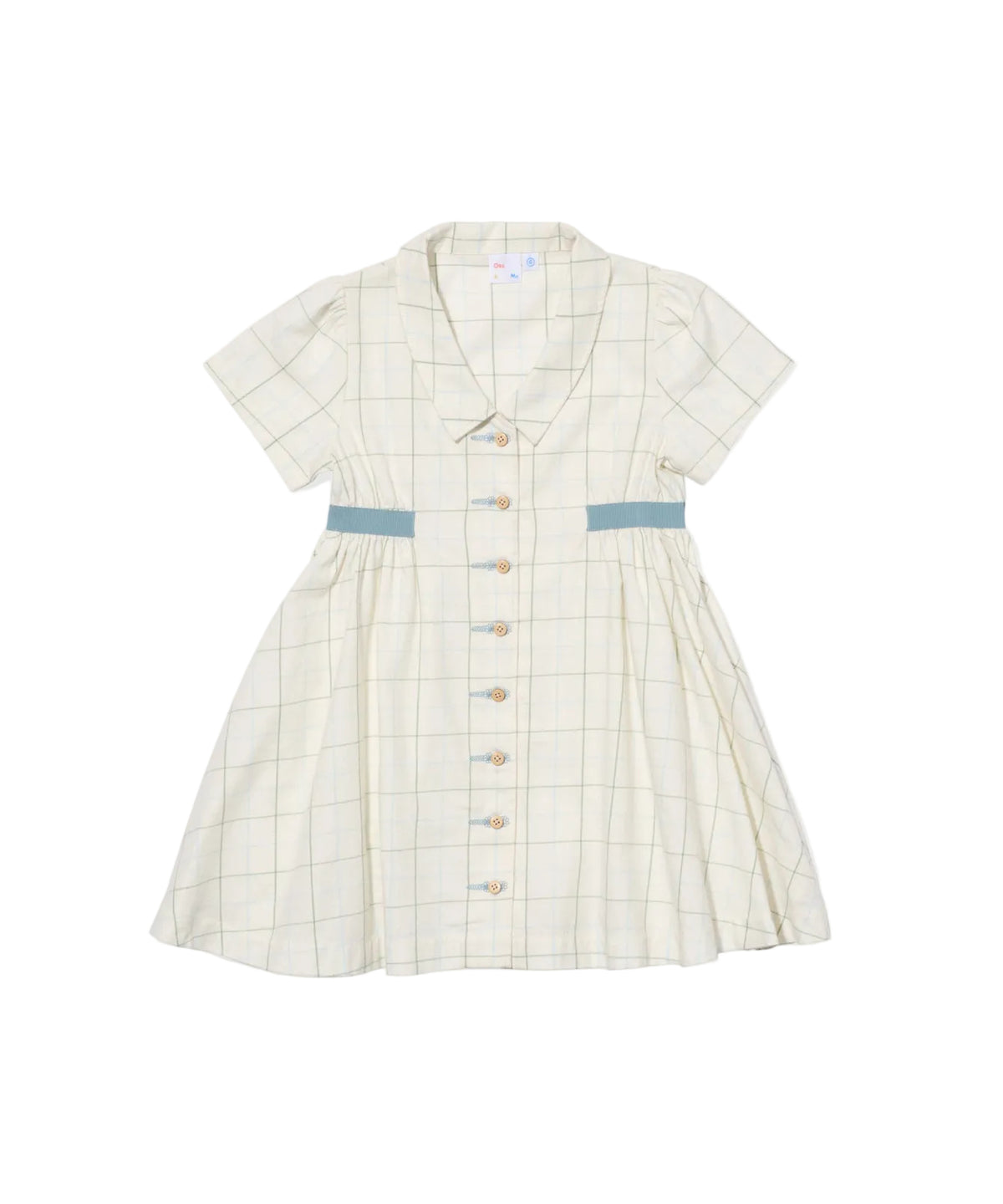 Shirt Dress in Seafoam Plaid