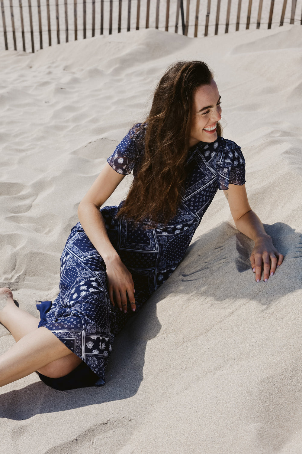 Fox Dress in Navy Bandana - Sister Swim