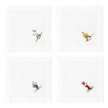 Henry Handwork Skiers Mix Cocktail Napkin - Thumbnail 5