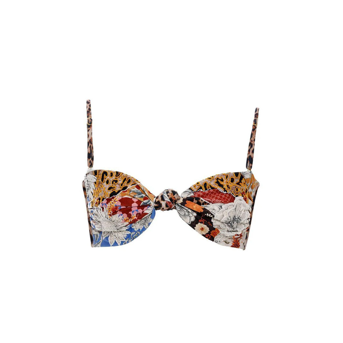 Lucille Bikini Top in Quilt