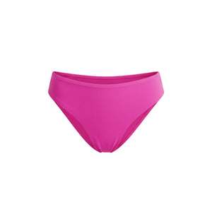 The 90s High Waist Bikini Bottom in Azalea