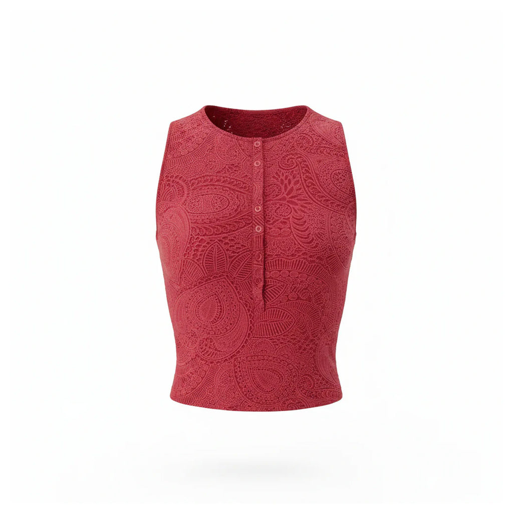 The Malibu Tank Top in Paprika