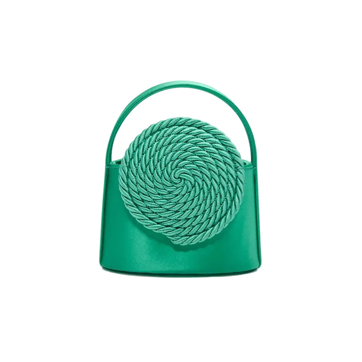 Mini Gunther Satin Passementerie in Green