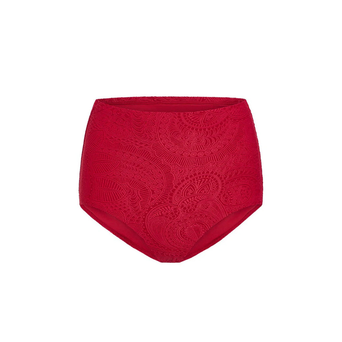 The Super High Waist Bikini Bottom in Paprika