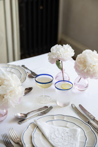 Sea Blue Coupes, Set of 4 - Skye McAlpine Tavola