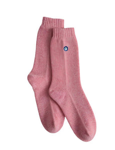 Sleeping Socks Evil Eye in Rose