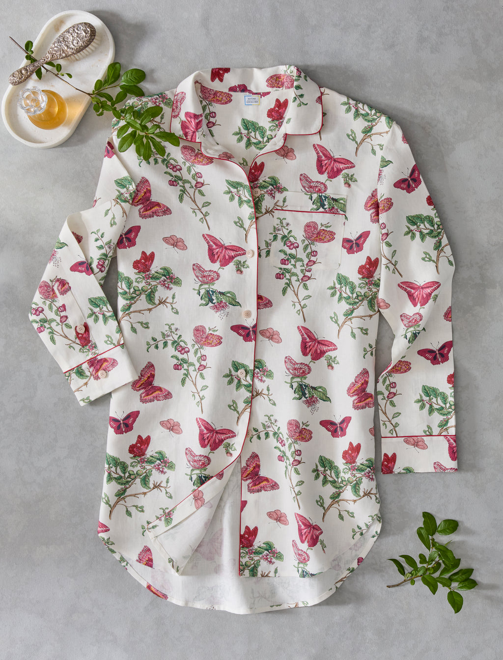 Valentina Linen Sleep Shirt