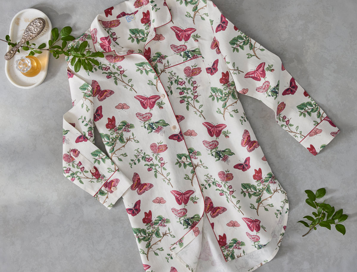 Valentina Linen Sleep Shirt