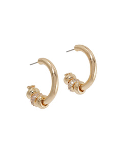 The Pave Slider Hoop Earring